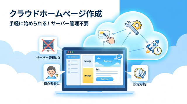 クラウドホームページ作成